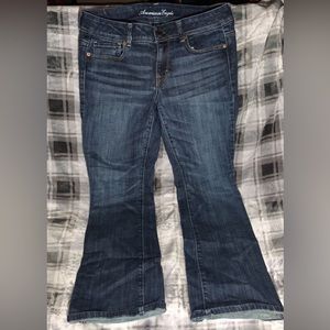 American eagle original boot style low rise blue jeans size 10